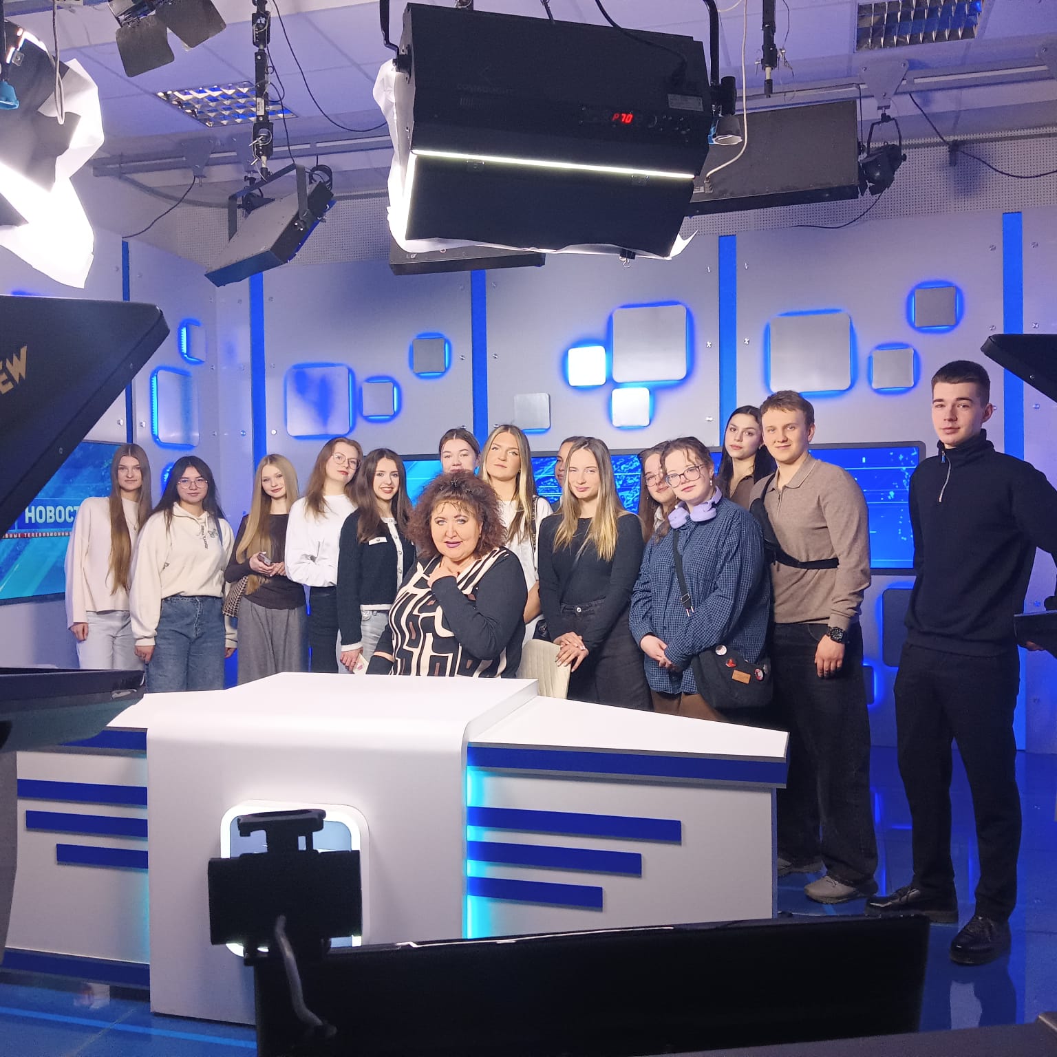Cтуденты 2-го курса направления «Медиакоммуникации»посетили городской телеканал